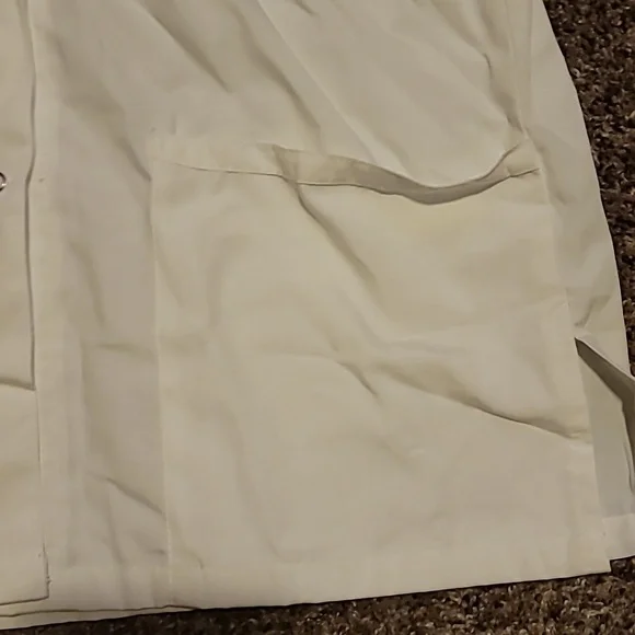 WonderWink White Snap-Front Scrub Top NWT - Picture 4 of 6